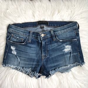 Women’s Mid-Rise Distressed Cutoff Shorts